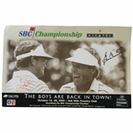 Ben Crenshaw & Tom Kite Signed Tournament Advertising JSA ALOA