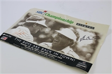 Ben Crenshaw & Tom Kite Signed Tournament Advertising JSA ALOA