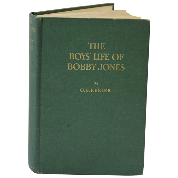 1931 The Boys Life of Bobby Jones 1st Edition Book by O.B. Keeler