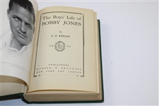 1931 'The Boys Life of Bobby Jones' 1st Edition Book by O.B. Keeler