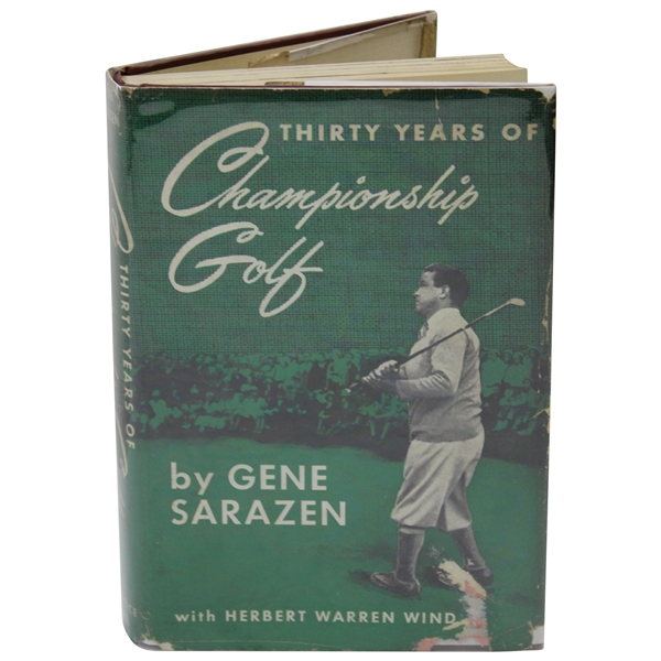 Gene Sarazen Signed 1950 Thirty Years of Championship Golf 1st Ed. Book JSA ALOA