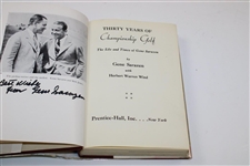 Gene Sarazen Signed 1950 'Thirty Years of Championship Golf' 1st Ed. Book JSA ALOA