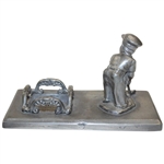Golfer Putting by Britannia Silver Co. Desk Set
