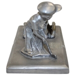 Golfer Putting by Britannia Silver Co. Desk Set