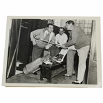 Babe Ruth Pre Golf Match This Is My Grip, Monty Wire Photo w/John Montague - International News Stamp
