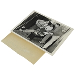 Babe Ruth Pre Golf Match 'This Is My Grip, Monty' Wire Photo w/John Montague - International News Stamp