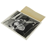 Babe Ruth Pre Golf Match 'This Is My Grip, Monty' Wire Photo w/John Montague - International News Stamp