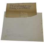 Babe Ruth Pre Golf Match 'This Is My Grip, Monty' Wire Photo w/John Montague - International News Stamp