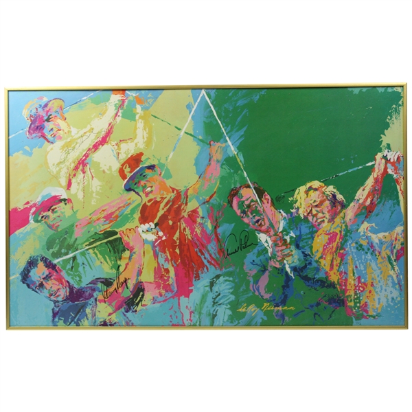 Arnold Palmer, Sam Snead & Gary Player Signed LeRoy Neiman Print - Framed JSA ALOA