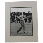 Dbl Matted Photo of Bobby Jones At The Finish Of His Swing - Ellie Anderson 1988 Copywright