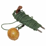 Vintage Golf Ball Practice Tool - Ball with String Connected to Stake