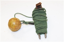Vintage Golf Ball Practice Tool - Ball with String Connected to Stake
