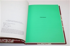 Deluxe Leather Bound Author's Edition 1986 'Learning Golf: The Lyle Way' Book by Sandy Lyle