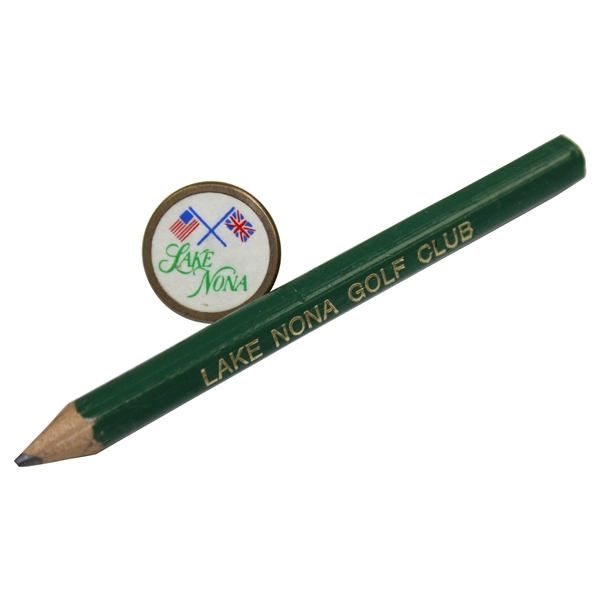 Lake Nona Golf Club Ball Marker & Pencil - Home for Numerous PGA Pros - Tavistock Cup Site