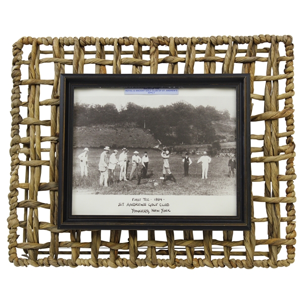 First Tee 1894 St. Andrews Golf Club, Yonkers, NY Presentation Photo - Framed on Wicker