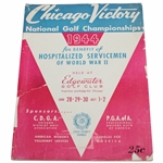 1944 Chicago Victory Tournament Program Won By Jug Mcspaden In Playoff With Ben Hogan