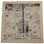 Original Ink Cartoon By Sullivan Slices Of Golf