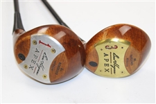 Ben Hogan Apex Model Oil Hardened Driver & 3 Wood (Persimmon)