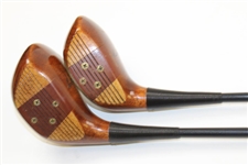 Ben Hogan Apex Model Oil Hardened Driver & 3 Wood (Persimmon)