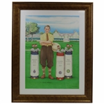 Tommy Armour Major Wins Golf Bags Kathy Crosse Print - Framed