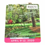 Dustin Johnson Signed 2020 Masters SERIES Badge #R10173 with -20 Notation JSA ALOA
