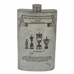 The Atlanta Athletic Club Bobby Jones 1930 Grand Slam English Pewter Flask