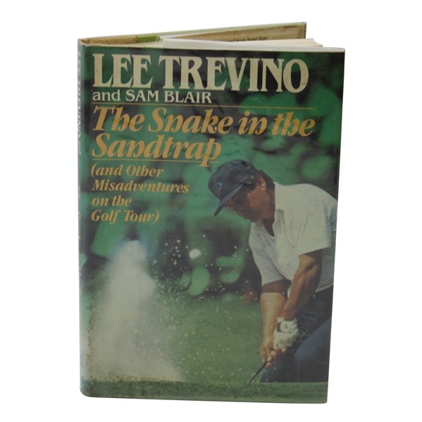 Lee Trevino Signed 1985 'The Snake In The Sandtrap' Book - Author Also Signed JSA ALOA