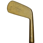 The Spalding Large Face Blade Brass Putter