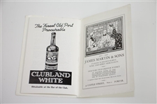 1932 Scottish Professional Golf Tournament at Forfar Golf Club Program/Booklet