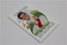 Arnold Palmer, Curtis Strange, and Greg Norman caricature notepads