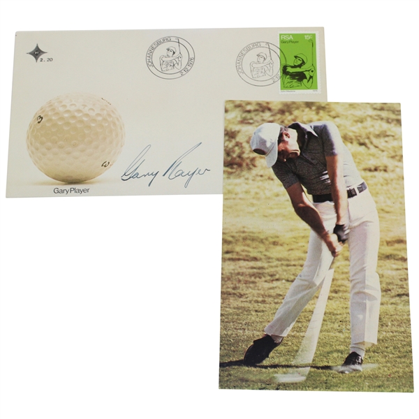 Gary Player Signed 1969 Johannesburg FDC with Photo Card JSA ALOA