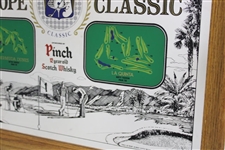 1985 Bob Hope Classic Pinch Scotch Whisky Mirror Contestant Gift
