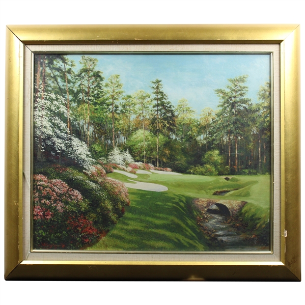Augusta National Golf Club Hole #13 Print by Willington - Framed