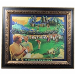 PGA of America 75 Years of Excellence Collage by Joni Carter Print - Framed