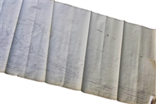 c. 1930's Ocean Course at Ponte Vedra Inn & Club Antique Map - 13 Feet Long!