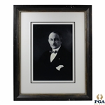 Conrad F. Haeseler B&W Portrait Photo - Framed