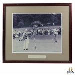 1948 Mike Turnesa Putts During the 1948 PGA Championship Photo - Framed