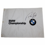 Padraig Harrington Signed Undated BMW Logo Embroidered Flag JSA ALOA