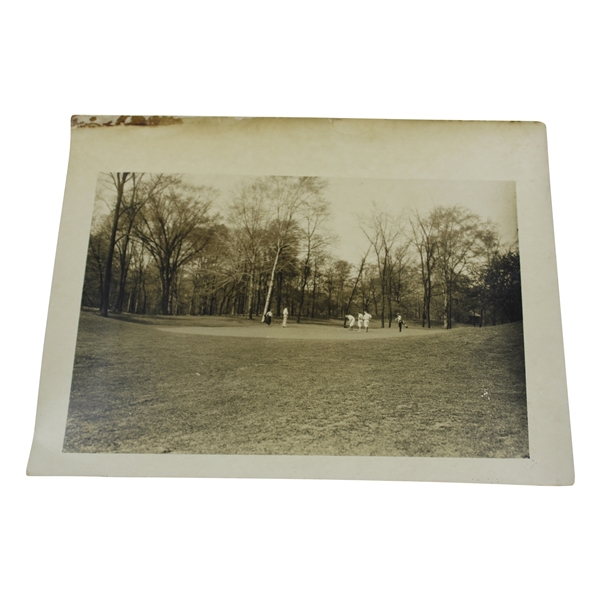 Early 1930's Golfers On Green with Caddies Photo - Wendell Miller Collection