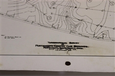 Early 1930's Portsmouth Country Club of Ohio Topographical Survey Map - Wendell Miller Collection