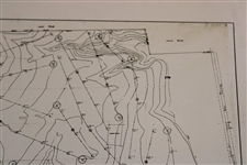 Early 1930's Portsmouth Country Club of Ohio Topographical Survey Map - Wendell Miller Collection