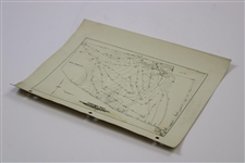 Early 1930's Portsmouth Country Club of Ohio Topographical Survey Map - Wendell Miller Collection
