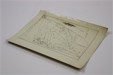 Early 1930's Portsmouth Country Club of Ohio Topographical Survey Map - Wendell Miller Collection