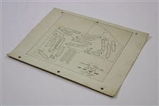Early 1930's North Shore Golf Club of Glenview, Ill. Drainage Plan - Wendell Miller Collection