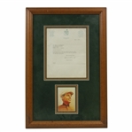 Clifford Roberts Signed TLS on Dated 1974 ANGC Letterhead - Framed JSA ALOA