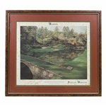 Seve Ballesteros Signed Ltd Ed Masters Print #827/1000 12th Hole by Artist Garner JSA ALOA