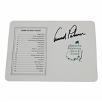 Arnold Palmer Signed Augusta National Golf Club Scorecard JSA ALOA