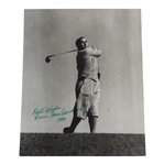 Gene Sarazen Signed Swinging Frank Christian Studio Stamped Photo JSA ALOA
