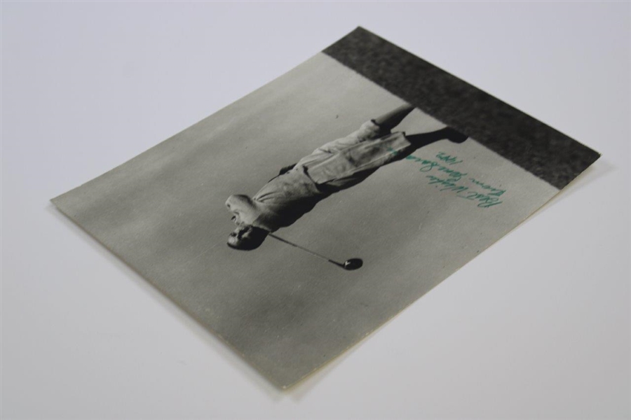 Gene Sarazen Signed Swinging Frank Christian Studio Stamped Photo JSA ALOA