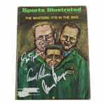 Big 3 Palmer, Nicklaus, Player Signed 1966 Sports Illustrated Magazine JSA ALOA